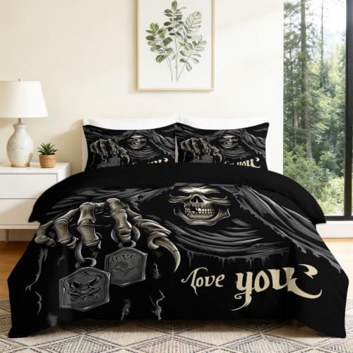 King Duvet Cover Set Grey, Duvet Cover Set Microfiber, Zipper Closure