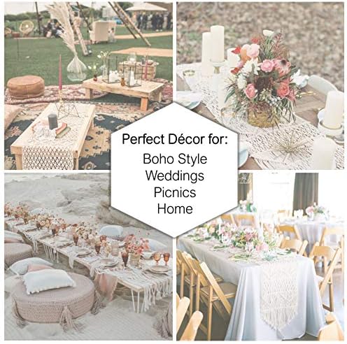 Macrame Table Runner, Boho Table Runner 86 x 13 inches, Perfect for