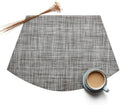 Kitchen Placemats Set of 10 Braided, Decorative Table Mats Wipeable