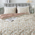 HoneiLife Botanical Duvet Cover Queen - 100% Cotton Comforter Cover