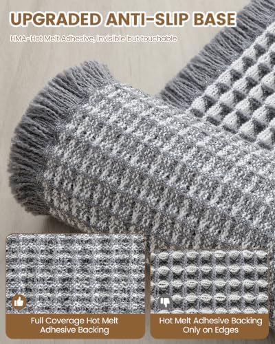 Arotive Waffle Bathroom Runner Rug 60X24, Boho Extra Soft Washable