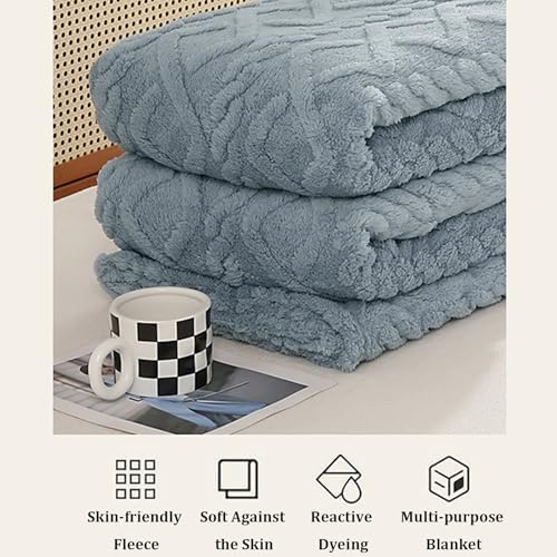 Sherpa Fleece Throw Blanket for Couch,Lightweight Comfy Textured