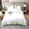 Erosebridal Sage Green Eucalyptus 100% Cotton Duvet Cover Queen Size