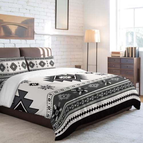 Abstract Full Duvet Cover Set - 4 Pcs Comforter Cover Bedding Sets