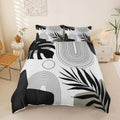 Erosebridal Boho Black White Queen Bedding Set, Mid Century Abstract
