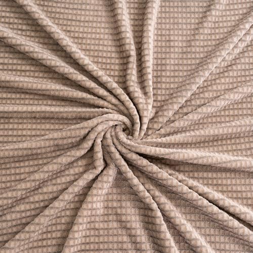 Oversized King Fleece Blanket 120x120 Inches, Seamless Soft Cozy 3D
