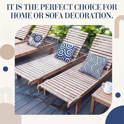 Moukeren Set of 8 Outdoor Throw Pillow Covers Waterproof 18x18 Inch