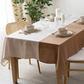 Linen Table Cloth for Rectangle Table - 60 x 108 in - 100% Flax Fabric