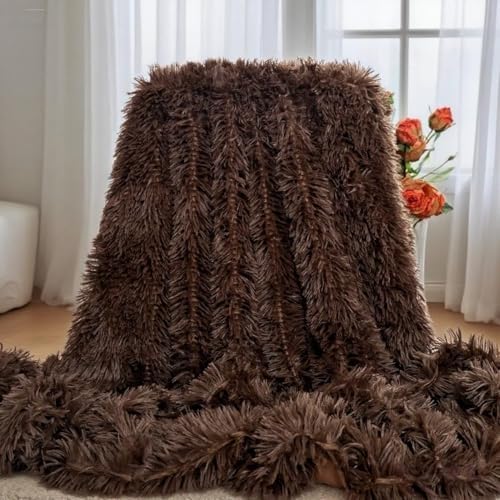 Ultra-Soft Plush Blanket - Cozy Furry Throw for Bed, Sofa, or Couch
