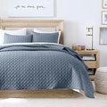 HORIMOTE HOME Quilt King Size Dusty Blue, Lightweight Quilt for Summer