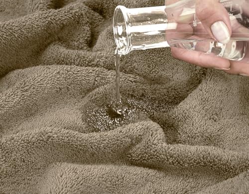 Oakias Premium Towel Set 600 GSM 8 Piece Beige - 100% Ring Spun Cotton