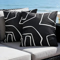 Outdoor Waterproof Throw Pillow Covers 18x18 Inch Set of 2