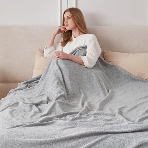 COOVA Lightweight Knit King Blanket for Bed, Decorative Blanket, Soft