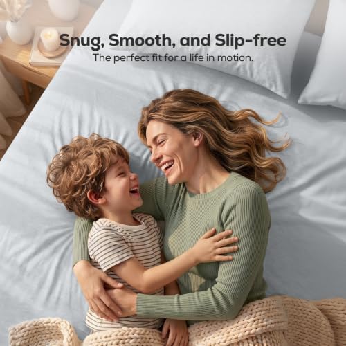 Utopia Bedding King Fitted Sheet Only – Jersey Knit Cotton, Stretchy