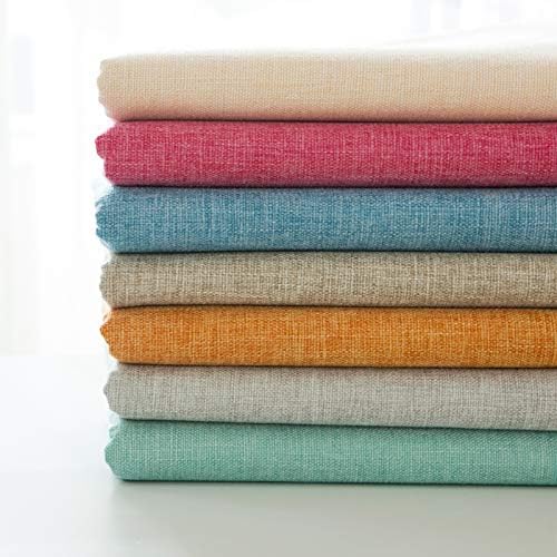 ZZenSmot Rectangle Solid Color Cotton Linen Tablecloth Washable