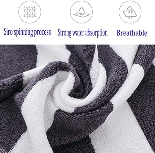 100% Cotton Stitching Color Stripe Washcloth No Fading No Hair Removal