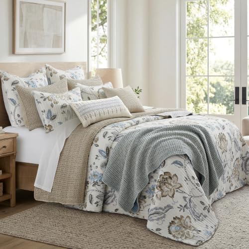 Levtex Home Mills Waffle King Bedspread Set (122x106in) with 2 Pillow