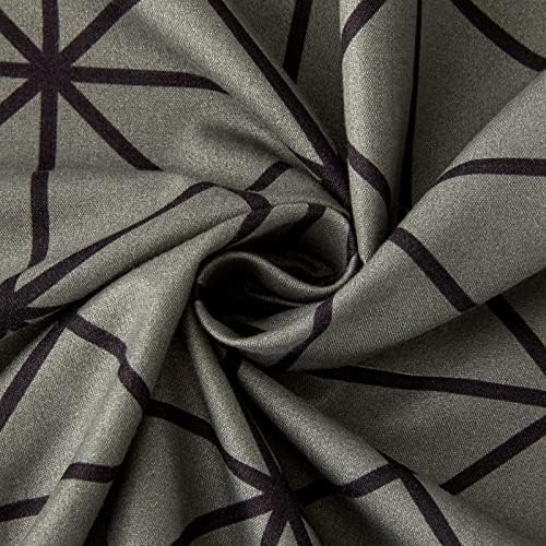 King-Size Duvet Cover Set — Luxurious Art Deco Floral Print, Soft