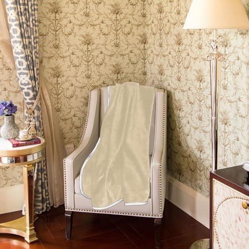 Wheat Plush Throw Blankets for Bed Couch and Living Room Suitable