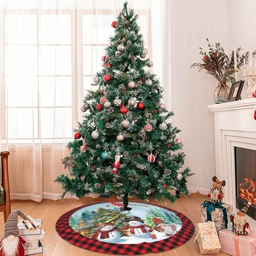 Snowman Gnomes 36 Inch Christmas Tree Skirt