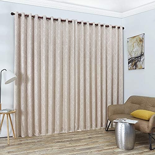 Warm Home Designs 108 Inch Extra Wide Ivory Curtains. EV Ivory 108x108