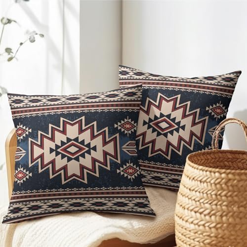 Abstract Aztec Throw Pillow Covers - Tribal Pillow Covers Ethnic