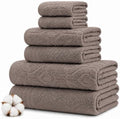 Modern Threads 6 Piece Bath Towel Set – Bathroom Towel Set with 2 Bath