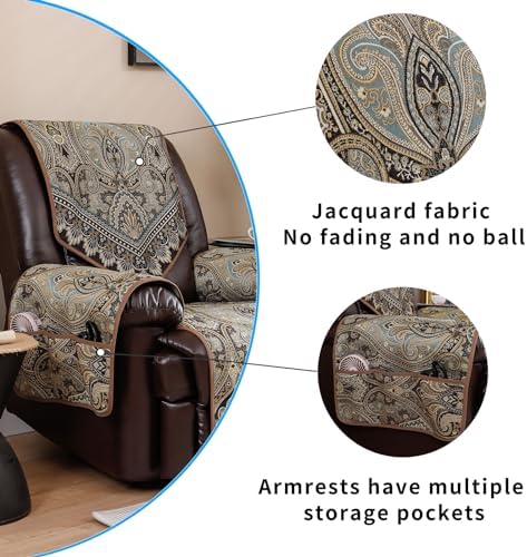 Waterproof Recliner Chair Cover, FLKF-Brown
