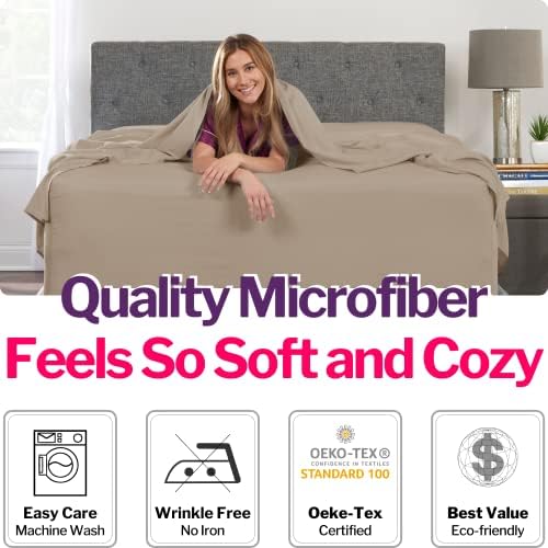 Extra Deep Pocket Queen Sheet Sets 4 Piece Queen Bed Sheets Set