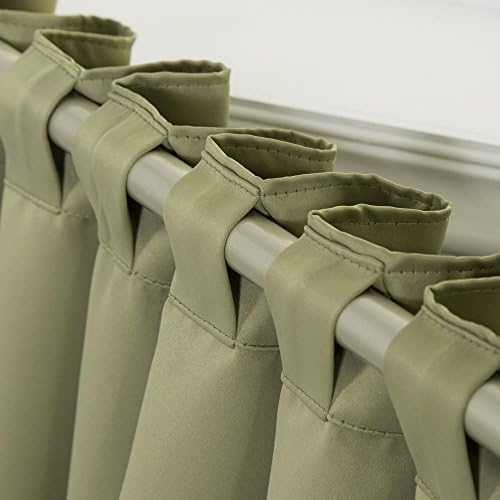 Home Fashion Premium Thermal Insulated Blackout Curtains - Back