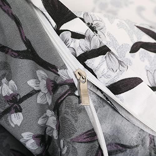 Soft Bedding Duvet Cover Set with Zipper Closure and Corner Ties