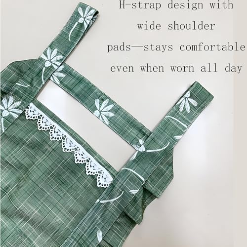 Stylish Women's Apron-Soft Cotton-Linen Cute Kitchen Apron with