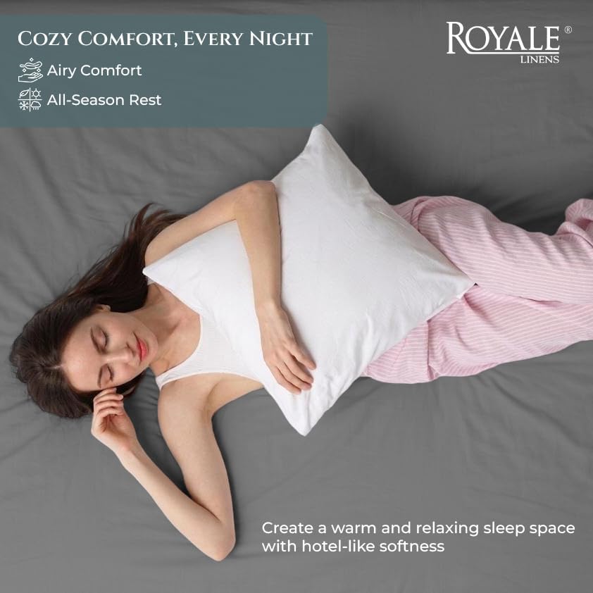 Royale Linens 400 Thread Count 100% Cotton Fitted Sheet King