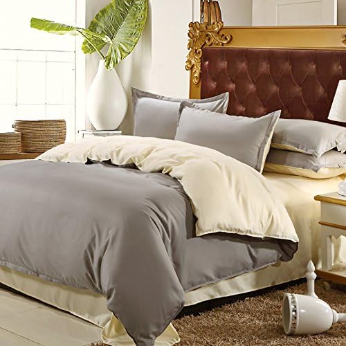 3-Piece Solid Color Brushed Microfiber Duvet Cover Set with