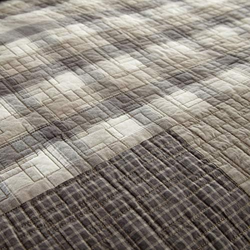 Donna Sharp Cotton King Quilt, Smoky Square, 110" x 96"