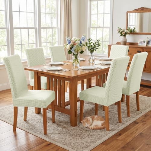 YEMYHOM Dining Chair Covers Set of 6, Stretch Parsons Chair