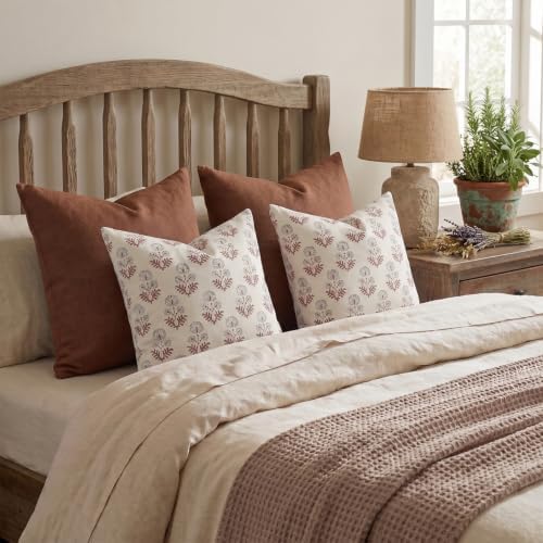 Amor Virisso Vintage Floral Pillow Covers 18x18 Set of 2 for