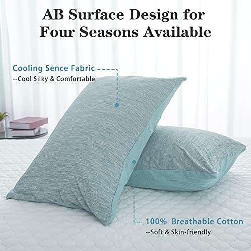 CHOSHOME 1 Pack Green Cooling Blanket 50" X 70" and 2 Pacck Cooling