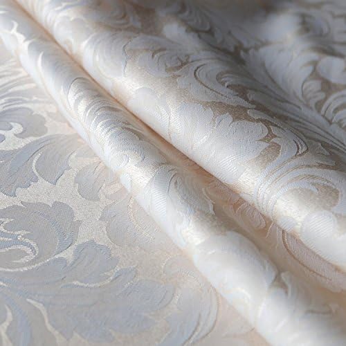 Tektrum Heavy Duty 90 inch Round Damask Jacquard Tablecloth Table