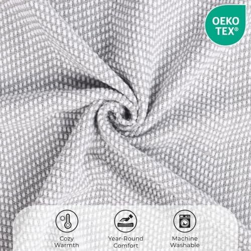 SUPERIOR Chrisney Cotton Blanket, Comfy All Season Bedding, Home Decor