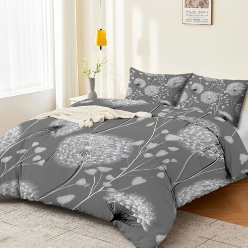 Soft Breathable King Size Duvet Cover 104" x 90" - Plants Minimalist