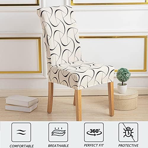 HZDHCLH Dining Chair Covers Set of 4 Stretch Chair Slipcovers Washable