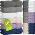 White Classic Wealuxe Multi Washcloths 48 Pack - 600 GSM 100%