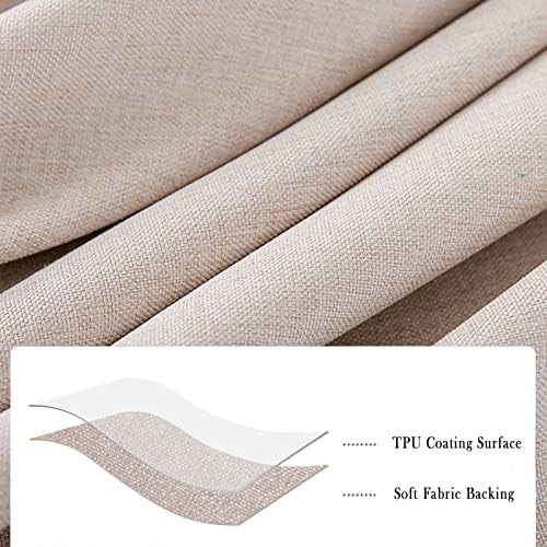 Jeloris Round Waterproof Tablecloth Spill-Proof and Stain Resistant