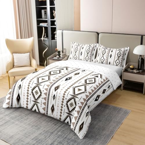 Feelyou Boho Western Duvet Cover 100% Cotton Queen Size Bohemian