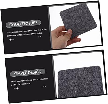 DECHOUS 16pcs Heat Insulated Table Placemat Desk Cup Coaster Padded