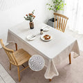 MANGATA CASA Rectangle Tablecloth Faux Cotton Waterproof and Wrinkle