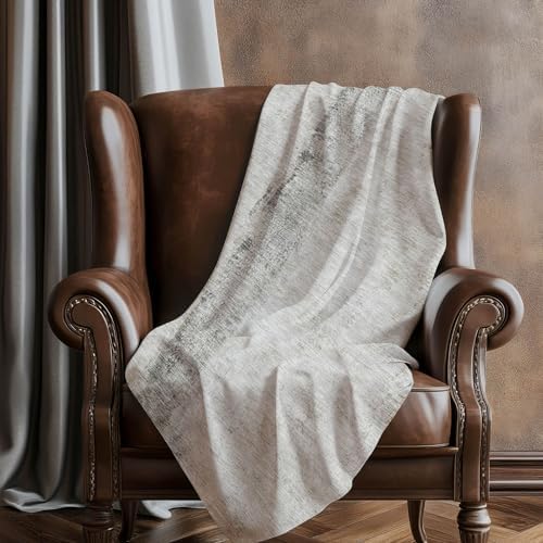 Addison Rugs ASB605 Taupe 50" x 70" Oversized Sherpa Throw Blanket