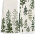 Christmas Decorative Kitchen Towels Set of 2–Watercolor Pine