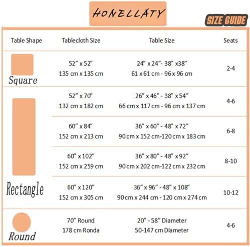 Honellaty Checkered Rectangle Tablecloth 52" x 70"inch Taupe